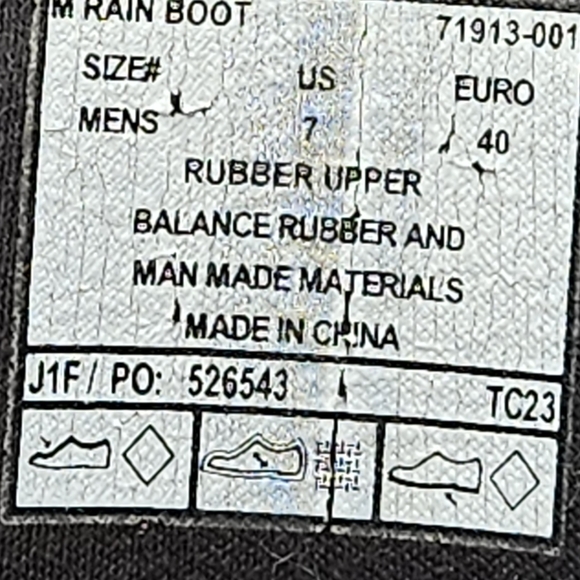 Bogs waterproof slip resistant outdoor rain boots men size 7 - 14" tall - Picture 11 of 15